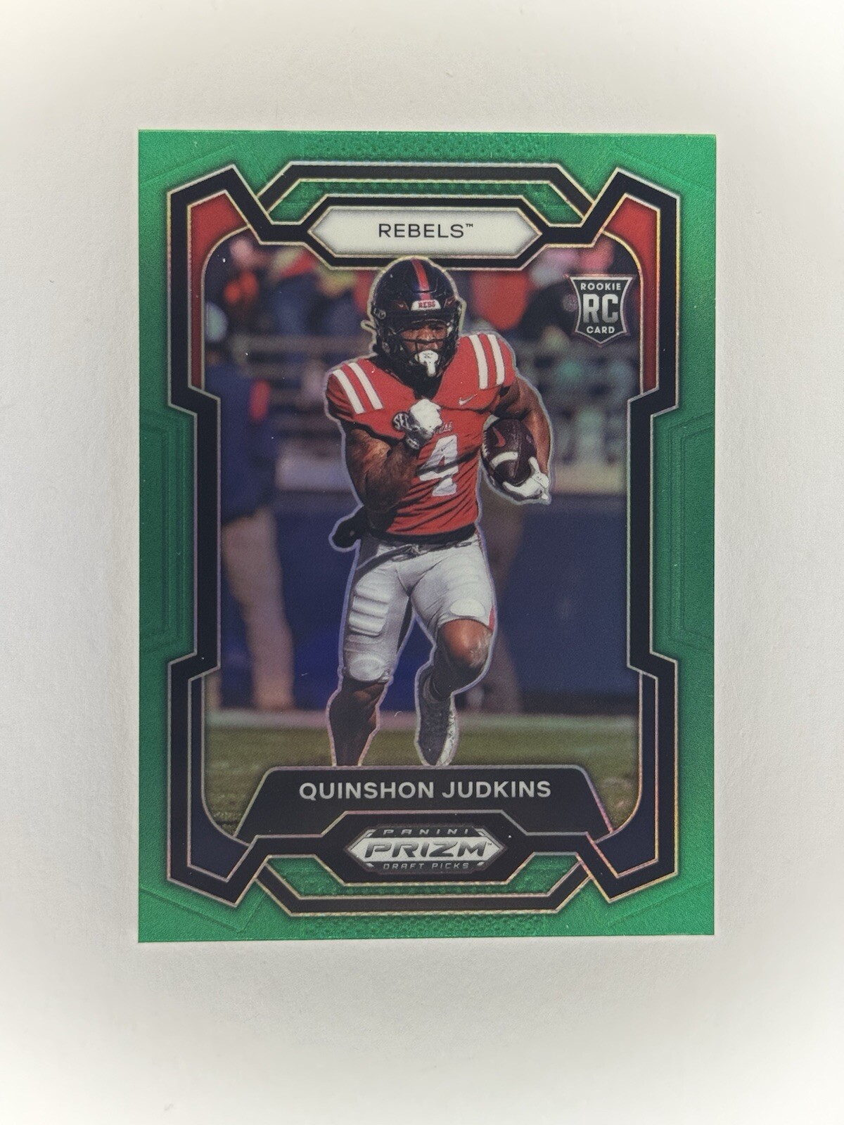 2024 Panini Prizm Draft Picks - Green Prizm #146 Quinshon Judkins (RC)