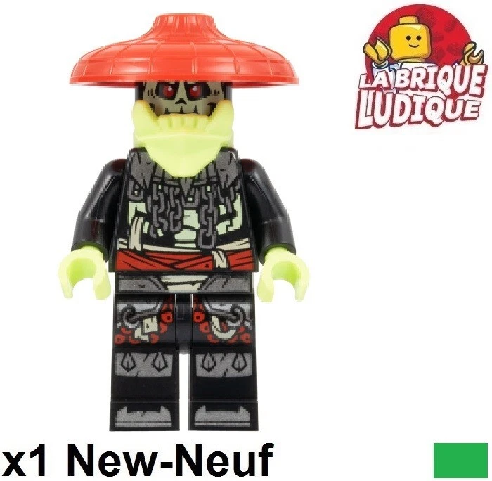 Lego Figurine Minifig Ninjago Bone Hunter / Bone Scorpio chapeau rouge njo794