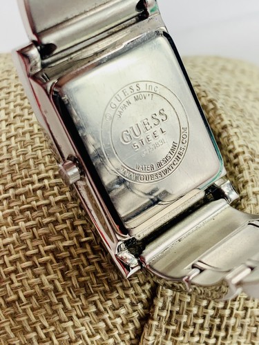 Montre Femme Acier Inoxydable Rectangle Étanche G95783L Non Testée Guess - Photo 8 sur 10