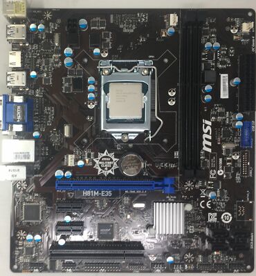 Msi H81m 5 Motherboard Intel Pentium G32 3 00 Ghz Ebay Msi H81m 5 Motherboard Intel Pentium G32 3 00 Ghz Ebay