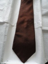 Christian Dior Brown Tie Made In USA All Silk 56" x 3" Vintage