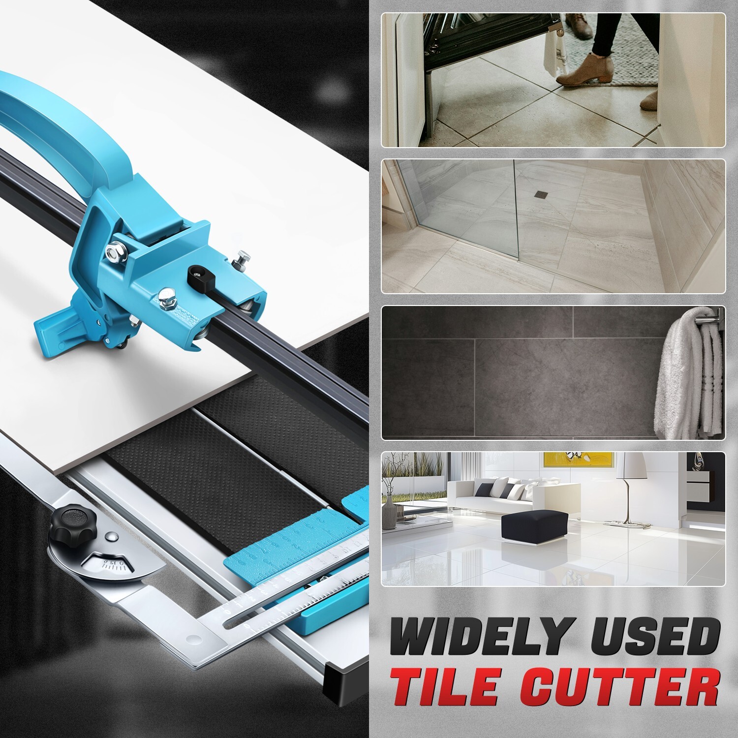 48" 60 Degree Professional Manual Tile Cutter Hand Tool Ceramic Floor Porcelain