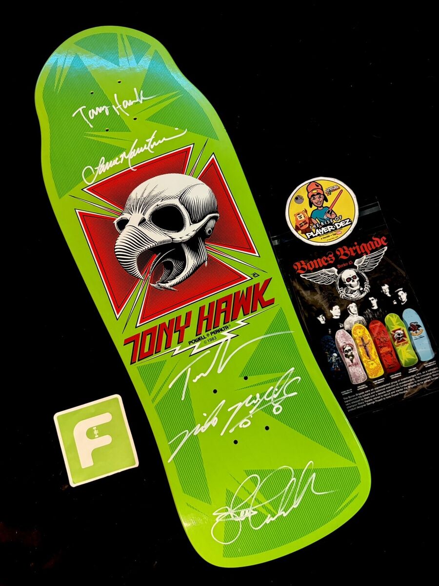 TEAM SIGNED Tony Hawk Bones Brigade 15 Powell Peralta TEAM SIGNED Tony Hawk Bones Brigade 15 Powell Peralta