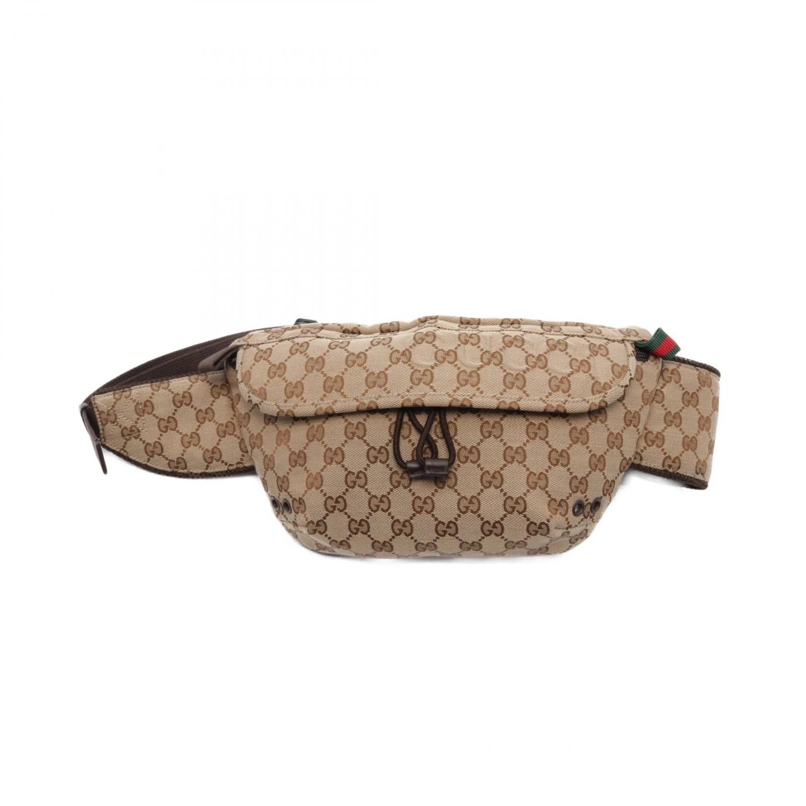 GUCCI Petit sac ceinture taille 804262FADUK9853 toile beige marron NEUF homme