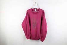 Vintage 90s Streetwear Womens Size Large Faded Nature Flower Bouquet Sweatshirt