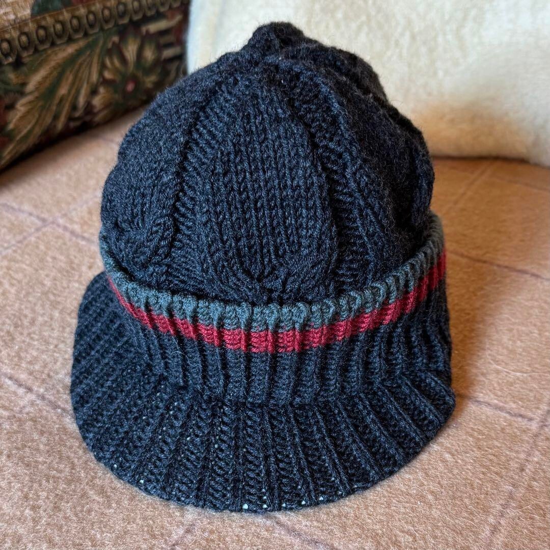 gucci by tomford フライトキャップ GUCCI TOM FORD ERA Aran knitting Knit Cap Hat Beanie Men Size L