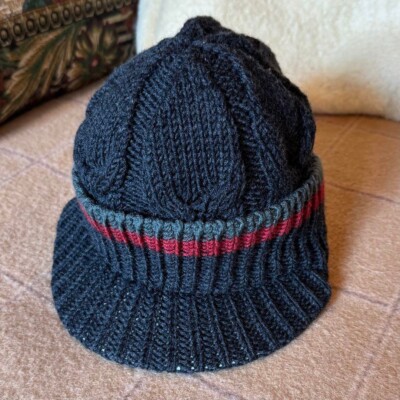 GUCCI TOM FORD ERA Aran knitting Knit Cap Hat Beanie Men Size L