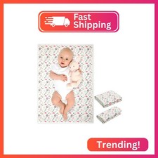 Vegan Leather Baby Changing Mat - Wipeable Portable Changing Pad, Foldable Trave