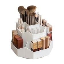 360  Rotate Makeup Brush Holder Organizer with 9 Slots, Makeup Organizers Cou...
