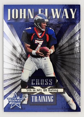 1999 Leaf Rookies & Stars #CT-8 John Elway /1250 Cross Training Denver Broncos