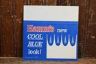 HAMM'S BEER DISPLAY PRICER SIGN 6" WIDE VINTAGE 1962 TO 1967 LIQUOR STORE CROWN