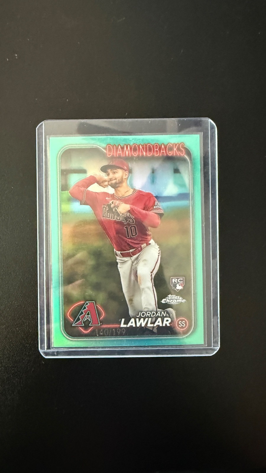 2024 Topps Chrome - Jordan Lawlar #229 Aqua Refractor /199 (RC)
