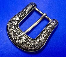 Western Swirl Ornate Replacement Ranger Style Belt Buckle for your 1" Belt