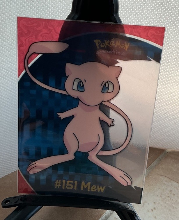 2000 Topps Pokemon TV Animation Edition Series 3 Mew Clear #PC7 Blue Logo