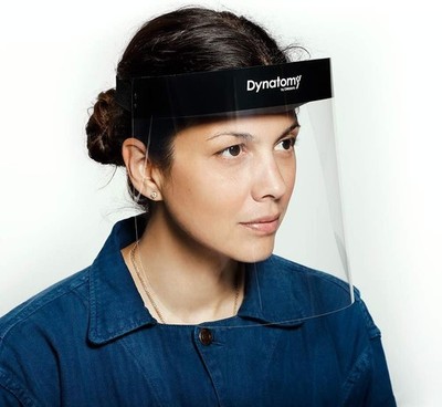 D'Addario Dynatomy Single Use Foam Visor Face Shield, Pack of 8
