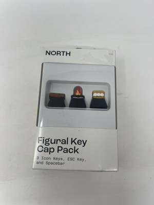 New North Figural Key Cap S'more Theme ~Pack Of 5~ 3 Icon Keys, ESC Key & Space