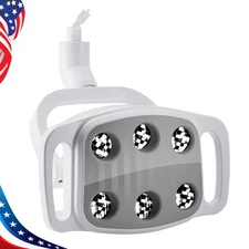 9W Dental 6 LED Lamp Oral Light Lamp Adjustable Induction Sensor For Unit Chair