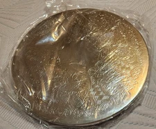 Timeless Treasures 4 Piece Silverplated Trivet Set - Floral Design NOS 