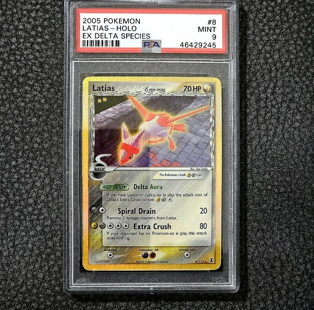 Psa 9 Pokemon 2005 Latias EX Delta Species Holo Rare #8/113 Mint Low Pop Rare