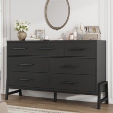 Dresser for Bedroom with 7 Drawers Chest of Drawers Tall Dresser Drawers Cabinet