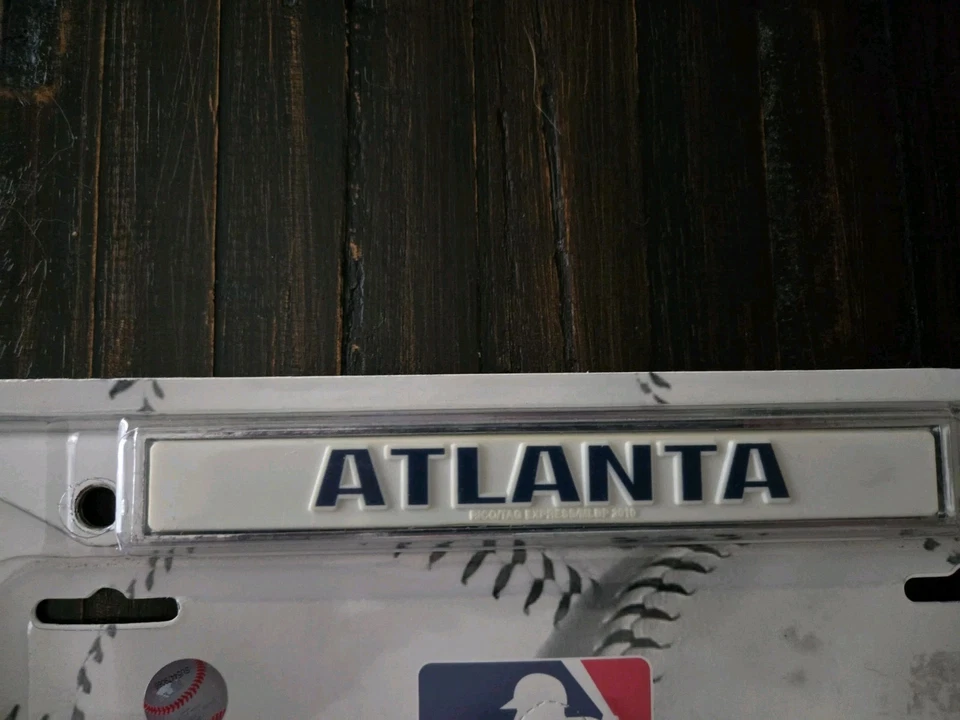 Atlanta Braves MLB Rico Industries License Plate Auto Tag Frame NEW SEALED 2013 - Image 2 of 4
