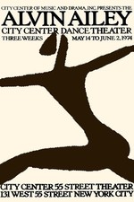 Alvin Ailey 1974 City Center Dance Theater Poster Vintage Wall ArtUnframed 24x36