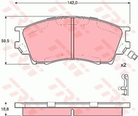 Trw GDB3230 Bremsbelagsatz, Scheibenbremse FüR Eunos, Ford Asien & Ozeanien