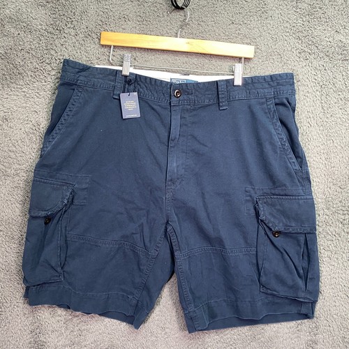 Y2K Polo Ralph Lauren Gellar Fatigue Cargo Shorts Mens 42 (44) Navy Utility
