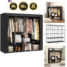 Portable Closet Wardrobe, 67-Inch Clothes Org...