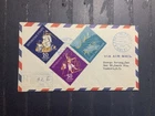 Haiti 1961 FDC cover to USA Tourist Publicity Alphabetization stamps on back