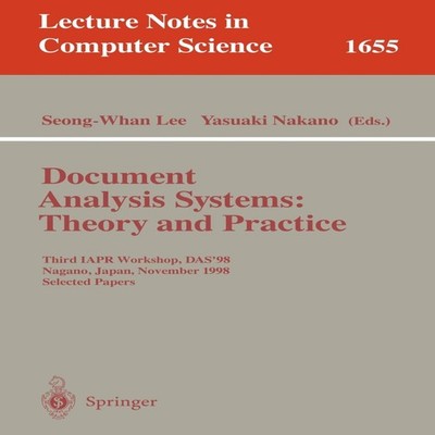 Document Analysis Systems Theory and Practice Third IAPR Workshop