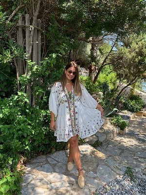 Free People Embroidered Tunic Dress White V Neck Long Sleeve Boho Size S | eBay Free People Embroidered Tunic Dress White V Neck Long Sleeve Boho Size S | eBay