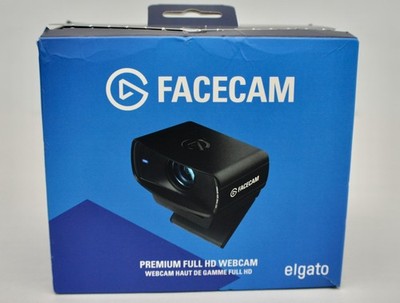 Elgato Facecam MK.2 Premium 1080p60 Full HD USB Webcam (Black), 10WAC9901