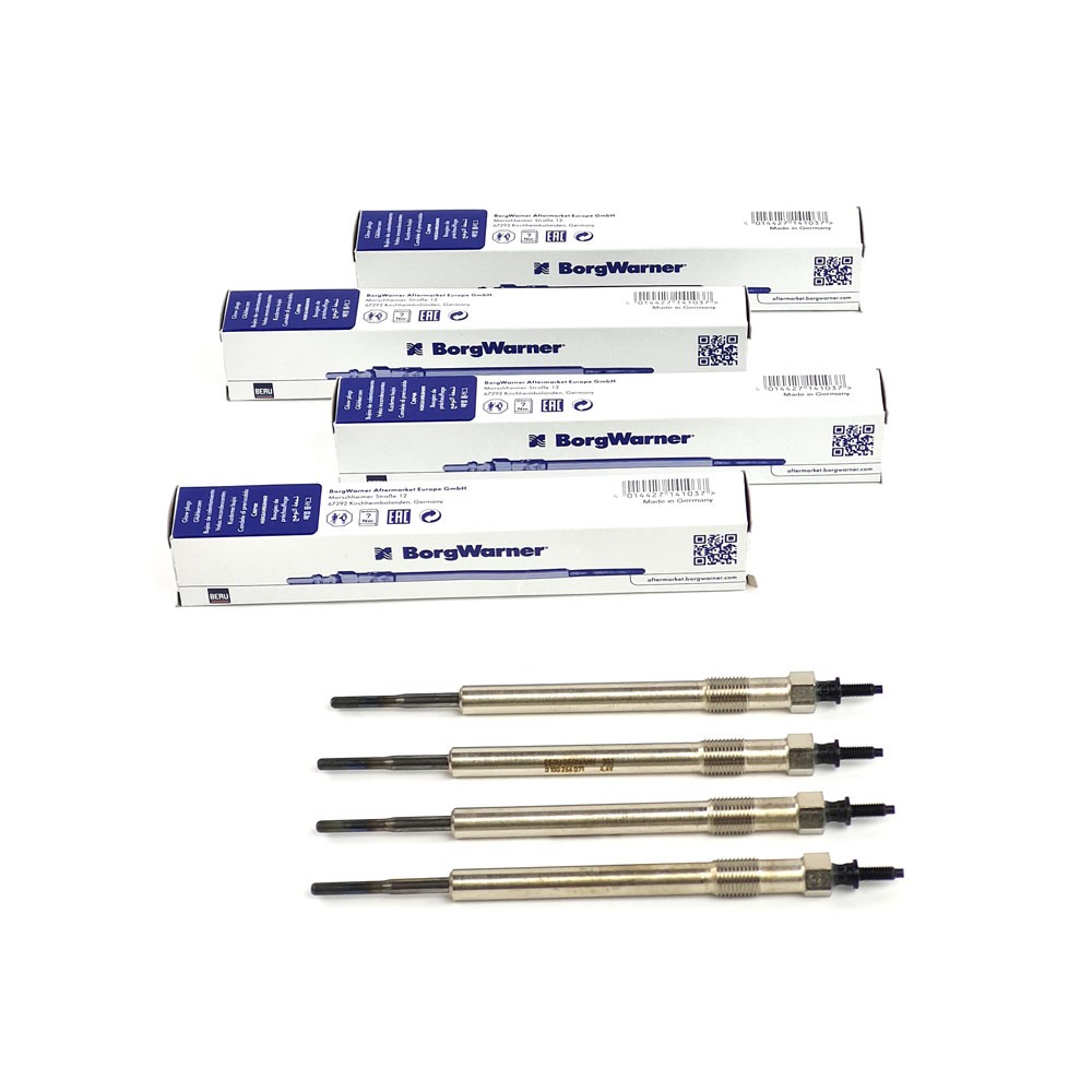 4x Beru Glow Plug GE122 for Ford Citroen Land Rover Peugeot TDCi