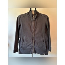 American Giant Moto Full Zip Jacket Black Women's Medium