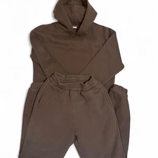 Comfrt  Sweat Pants and Hoodie Set Women’s XS Lounge Brown