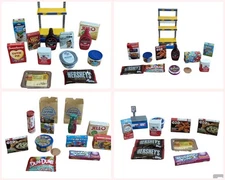 Zuru Mini Brands W/ Shelves , Basket, Scale,46 items McComick,Jello,Blue Diamond