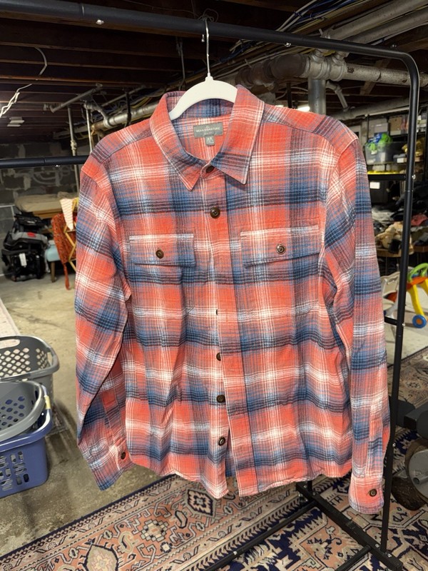 LL Bean Signature 1933 Chamois Shirt Size M Rare Plaid Flannel Shirt Supreme Qua