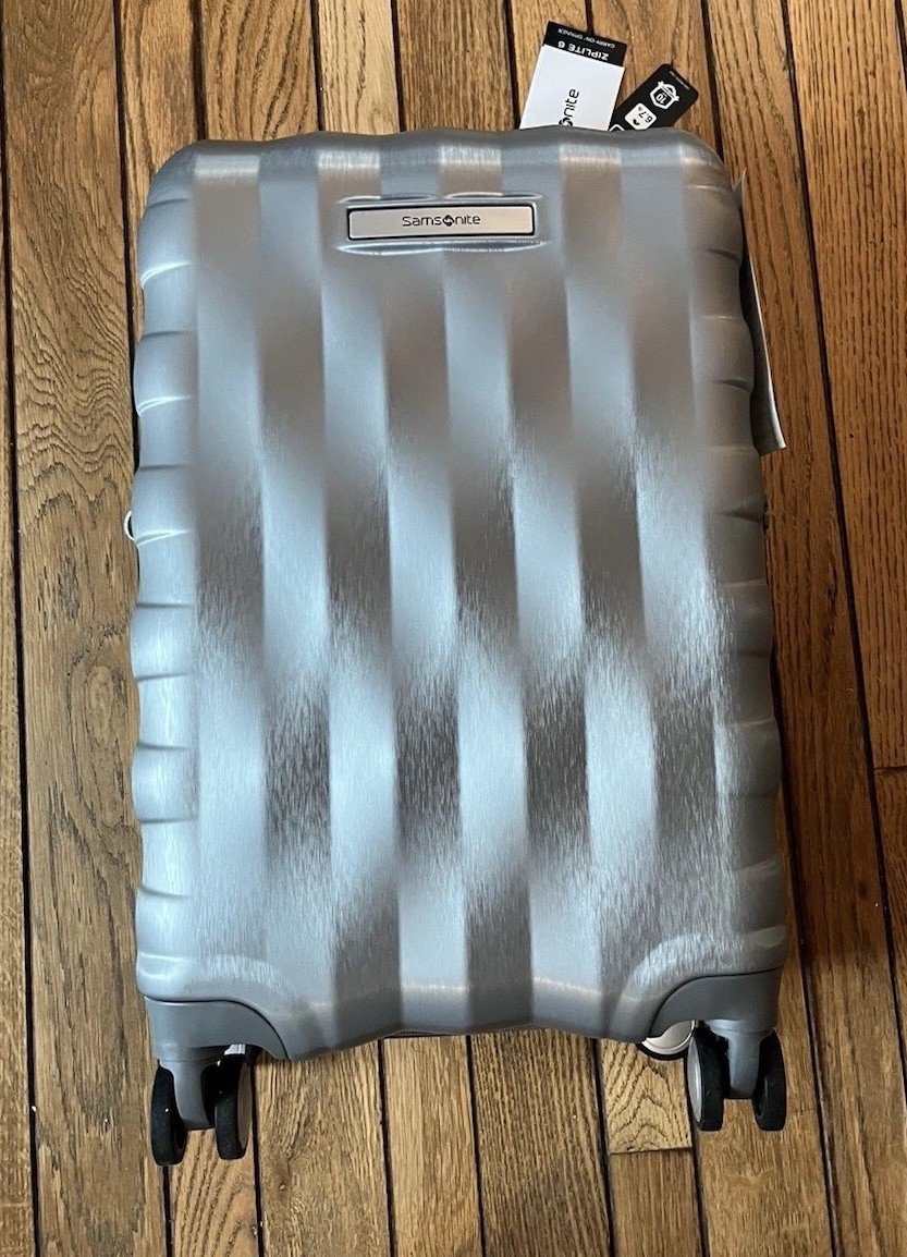 Samsonite Ziplite 6 Hardside Spinner Luggage 20 Carry-On Silver | eBay