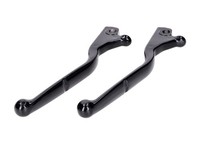 Bremshebel Set Aluminium, Schwarz GläNzend FüR Vespa GTS 125, Vespa GTS 300 HPE