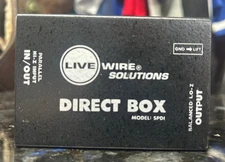 Live Wire Solutions SPDI DIRECT BOX Passive Switchable Hi-Z Input to LO-Z Output