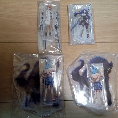 ShangriLa Frontier Acrylic Stand 4Piece Set, Clear Acrylic, Collectible Display