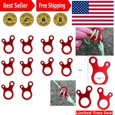 Adjustable 3-Hole Guyline Buckle Set of 10 - Perfect for Camping & Backpacking