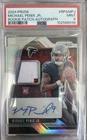Michael Penix Jr 2024 Prizm Patch Auto RC /99 PSA 9 MINT