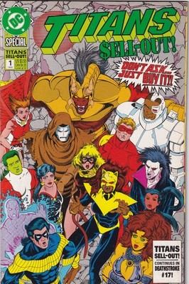 Titans Sell-Out! #1 DC Comics 1992 Special Issue Nightwing Starfire Modern Age