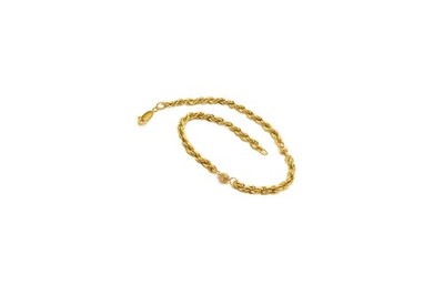 Flexi Rope anklet chain bracelet Authentic 1/20 Gold Filled 14K rope ank