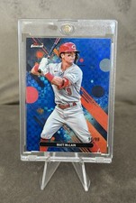 2025 Topps Finest Common Matt McLain #57 Blue Checkerboard Refractor /99! Reds!
