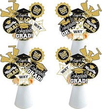 2026 Graduation Party Decorations - 24 Pcs Class of 2026 Congrats Grad Table Cen