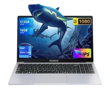 Acemagic AX15 Gray 16GB RAM 512GB Storage Intel Alder Lake N95 15.6 Inch Laptop 
