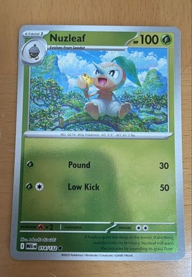 Nuzleaf 014/132 Me01: Mega Evolution Reverse Holo